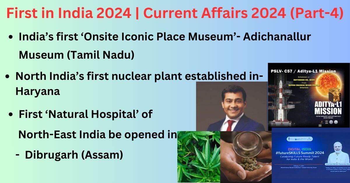 First in India 2024